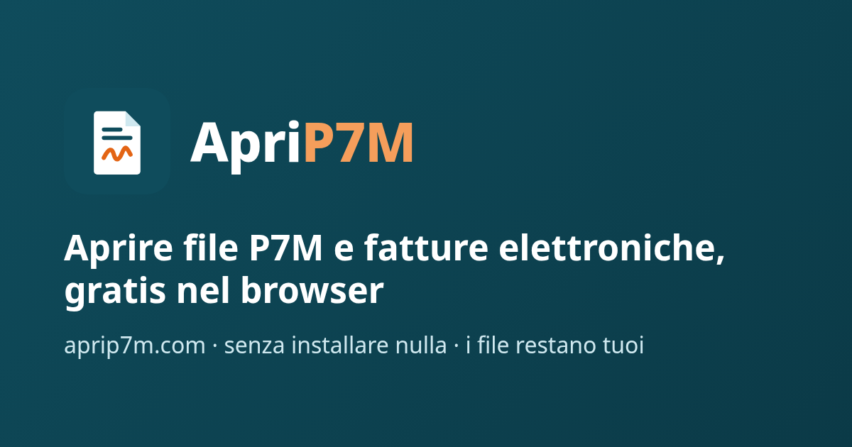 ApriP7M, as it opens in a browser tab